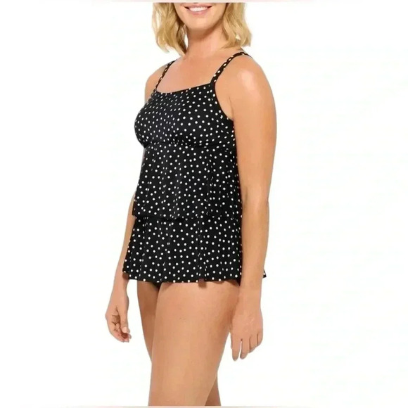 Christina, Tankini, Size 10, Black & White ☀️ - Picture 2 of 10